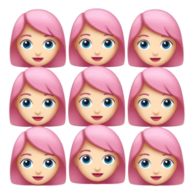 2 Karakter birisi düz saçlı birisi dalgalı bir stoplu saklı birisi açık saçlı boydan birisi mavi kıyafetleri birisi pembe kıyafetli boydan kız karakter sticker