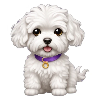 sorcerer white maltipoo sticker