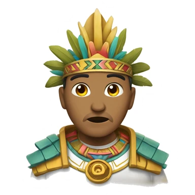 Azteca blanca pide ayuda a dioses sticker