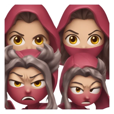A angry scarlet witch  sticker