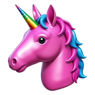   jeff koons style art pink meat  unicorn pinata  sticker