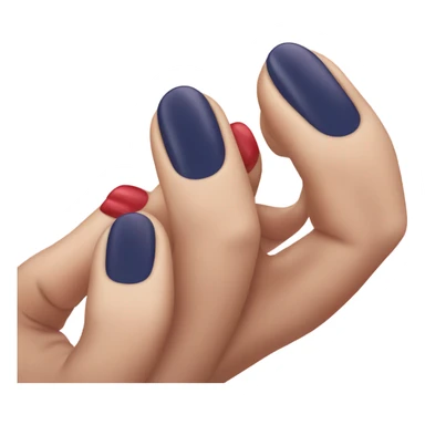 red finger hamd sticker