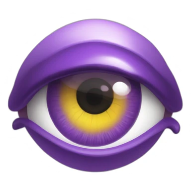 majestic godly violet iris eyeball serious intense symmetrical knowledgable sticker