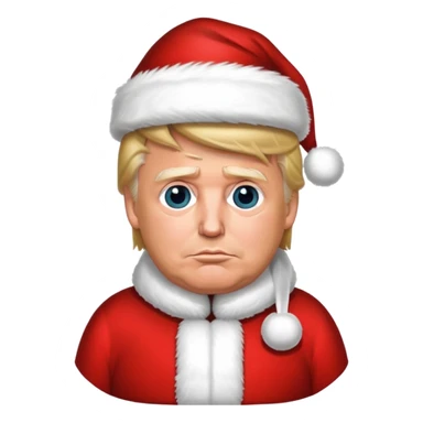 Donald trump in a Santa suit sticker