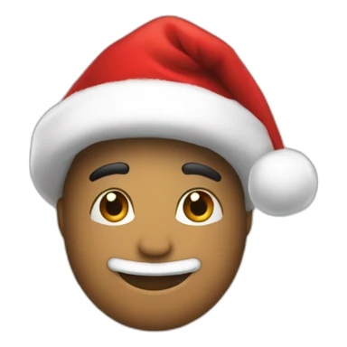 4 with cristmas hat sticker