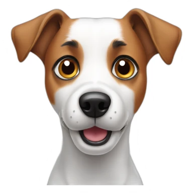 Confused jack russell sticker