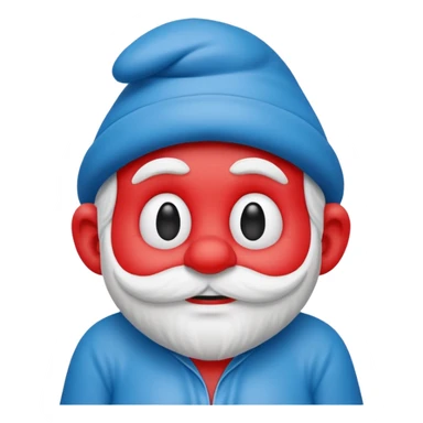 papa smurf  sticker