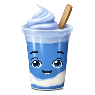 blueberry yogurt sticker