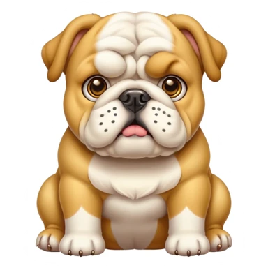 bulldog  golden sticker