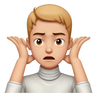 Human mad with hands on neck sticker