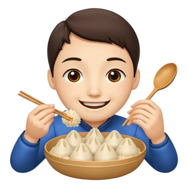 eat rice dumplings sticker