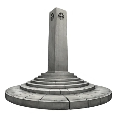 Anselm Kiefer concrete monument sticker