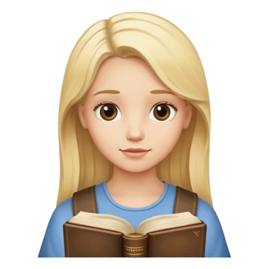 blonde girl with bible sticker