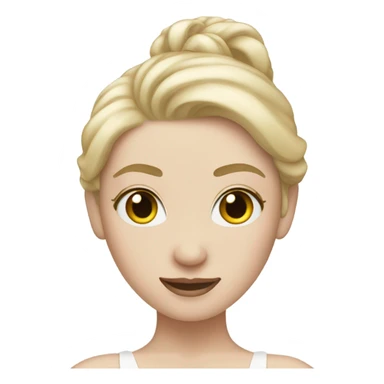 ballerina blonde pale white skin sticker