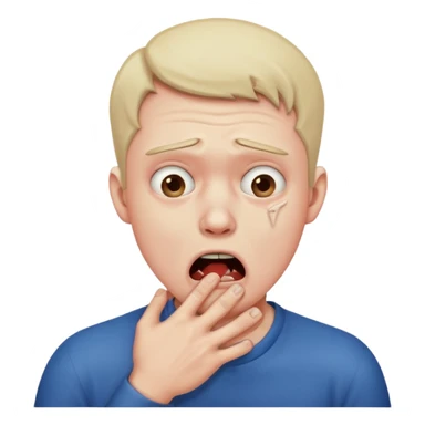 Man choking himself sticker