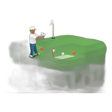 Oyarzaban jugando al golf sticker