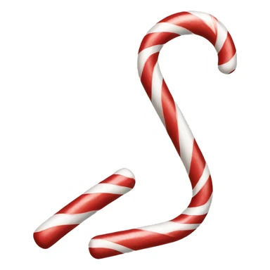 Black candy cane sticker