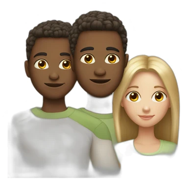 3 white siblings sticker