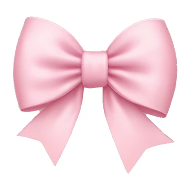 light pink bow on light pink bow sticker