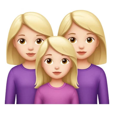 3 little girls sticker
