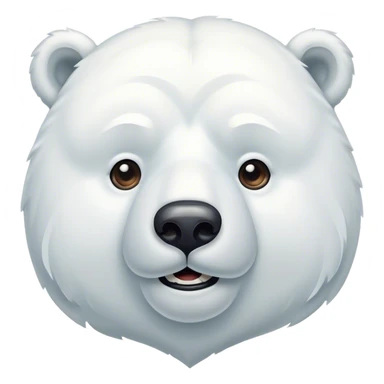 Polarbear with moustache sticker