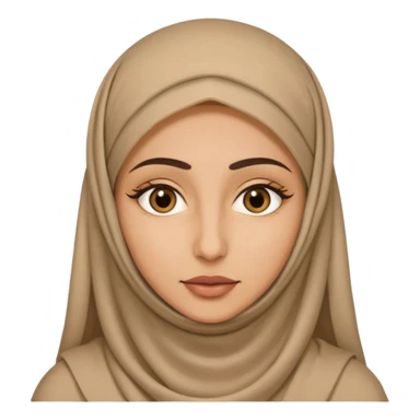 arab woman with niquab cover face sticker