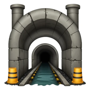 sewer tunnel sticker