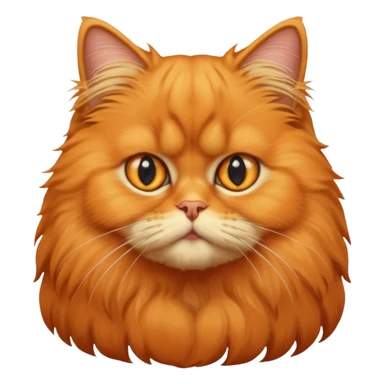 orange Persian cat sticker