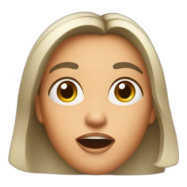 surprised women sticker