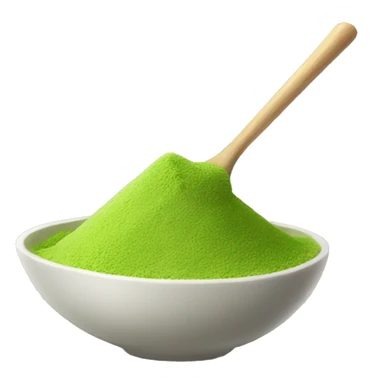 Matcha powder sticker
