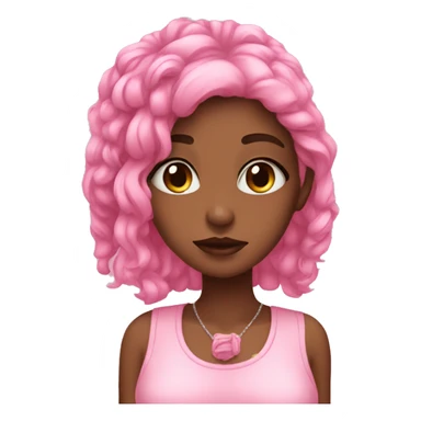 Pink themed girl aesthetic sticker