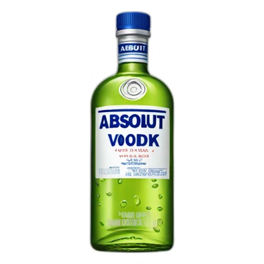 Absolut vodka bottle sticker