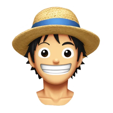straw hat luffy emote sticker