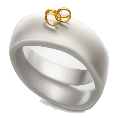wedding cake top wedding rings sticker