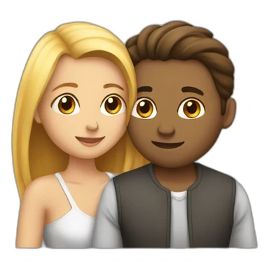 Intimate relationship man and woman sticker