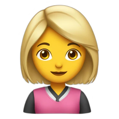 Chica estudiando sticker