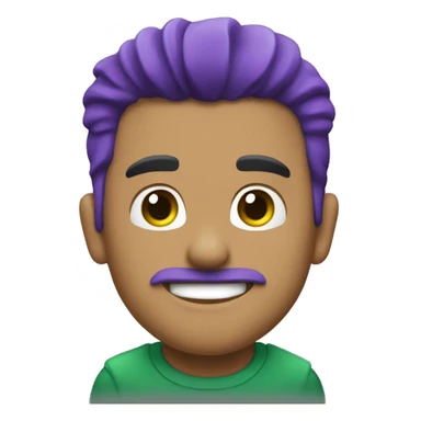 Crazon morado mas corazon verde sticker