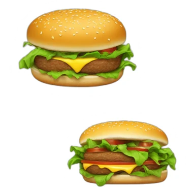 Plante carnivore qui mange un burger sticker