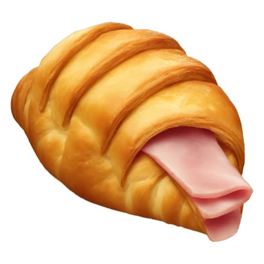 Ham and cheese croissant sticker