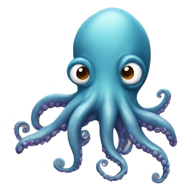 Fried octopus sticker