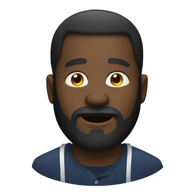 Big black man with neck beard rolling down a hill sticker