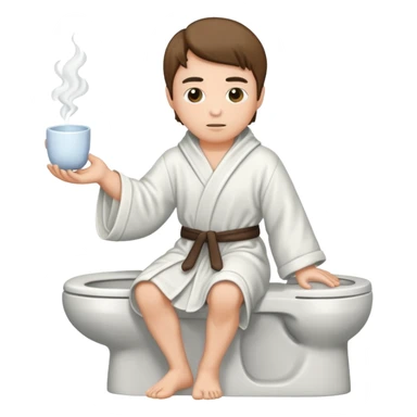 Someone on toilet sticker