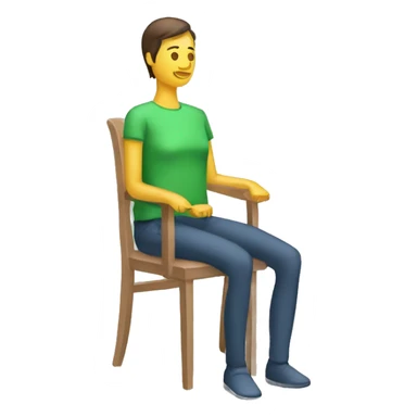 silla postural sticker