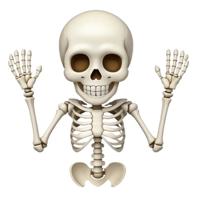 Skeleton funny  sticker