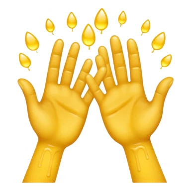 yellow sweaty palms sticker