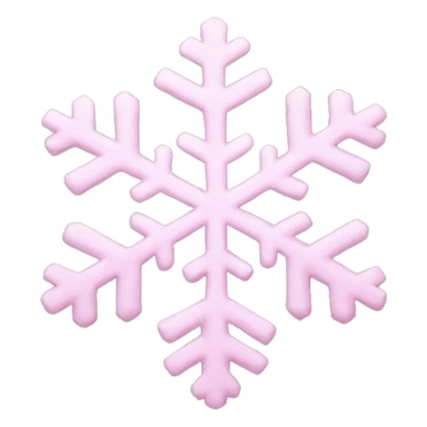 pastel pink snowflake  sticker