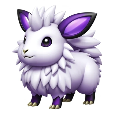 Shiny Edgy Gothic Futuristic Shaymin-Mareep-Hybrid (Full body) sticker