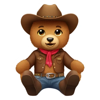 Teddy bear wearing cowgirl boots sticker