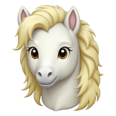 white pony sticker