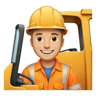 Dump truck with guy winking outside window sticker